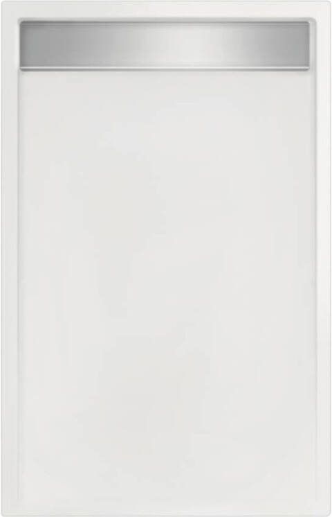 MegaBath Douchebak Easy Tray 100X90X5 cm Wit Mat Of Glans Douchebak Mat Wit