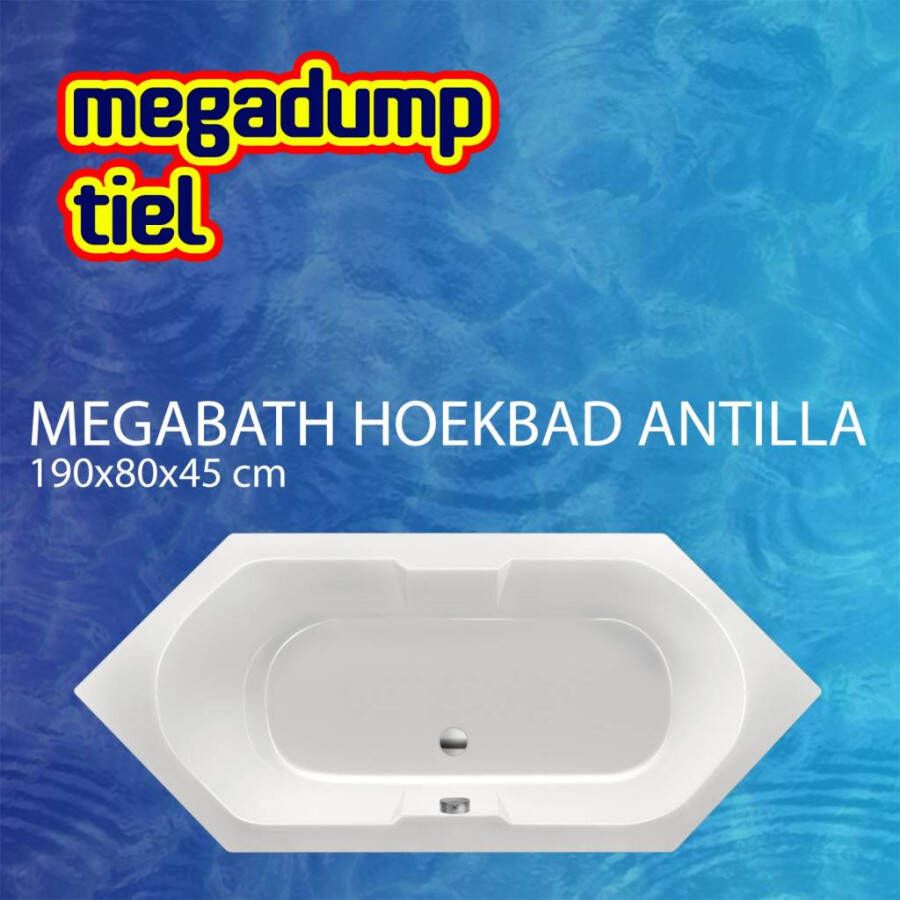 MegaBath Hoekbad Antilla 190X80X45 cm
