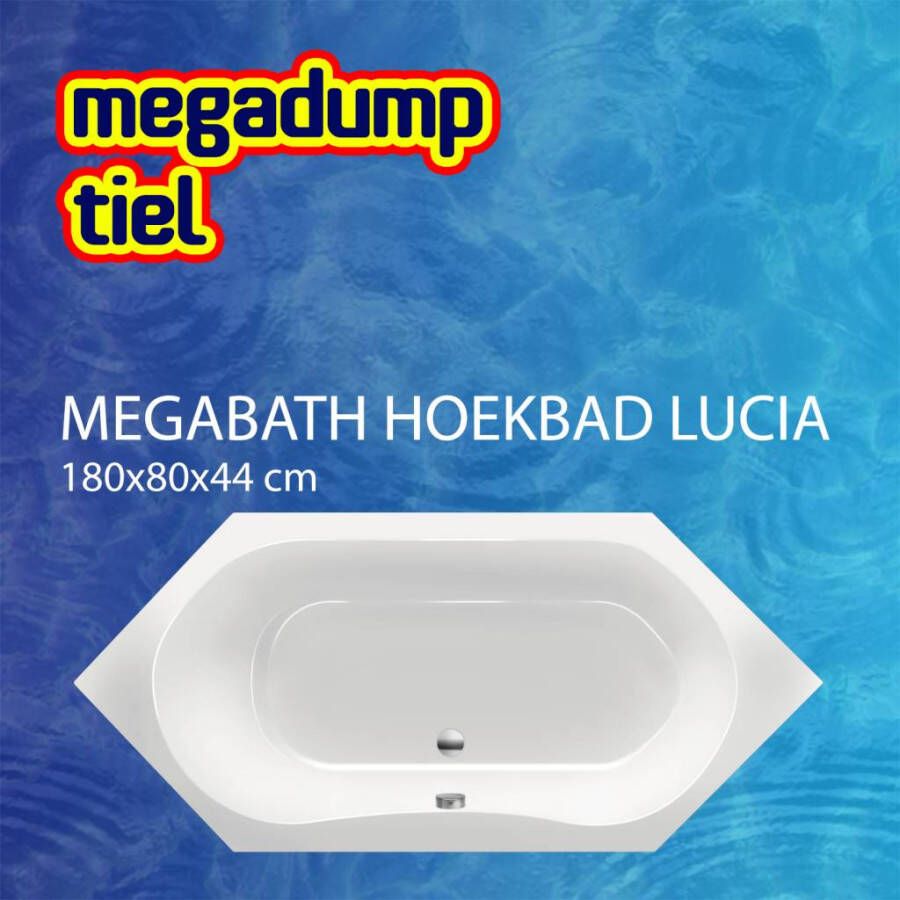 MegaBath Hoekbad Lucia 180X80X44 cm