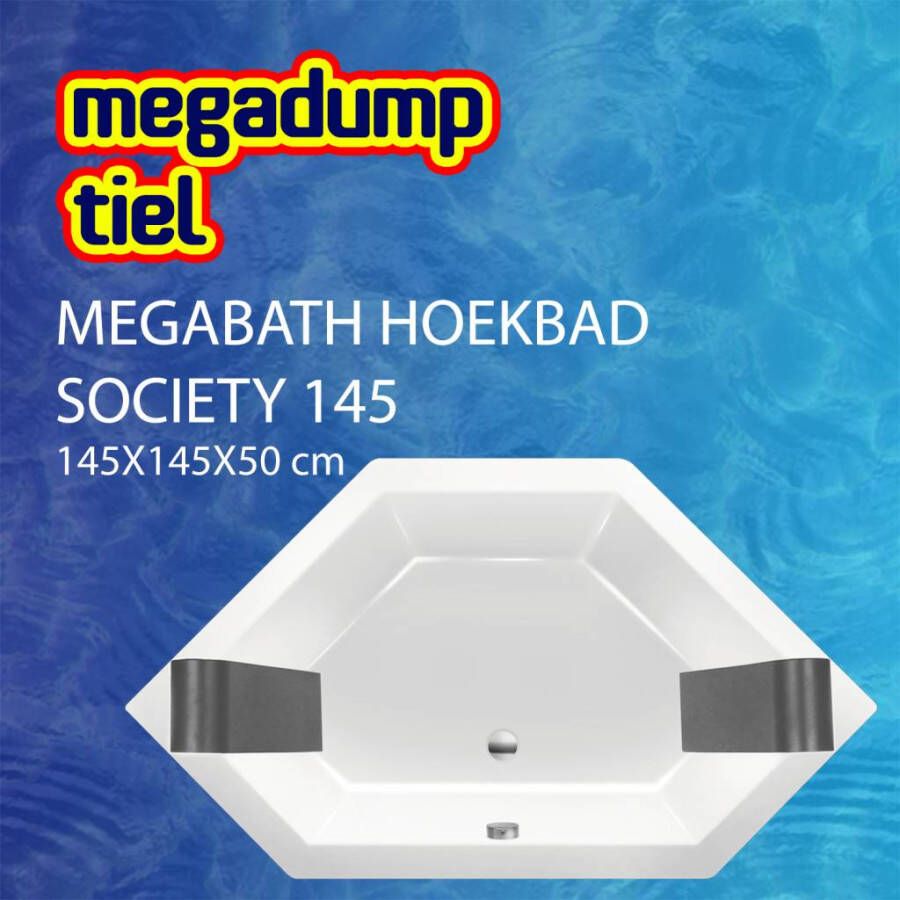 MegaBath Hoekbad Society 145 145X145X50 cm