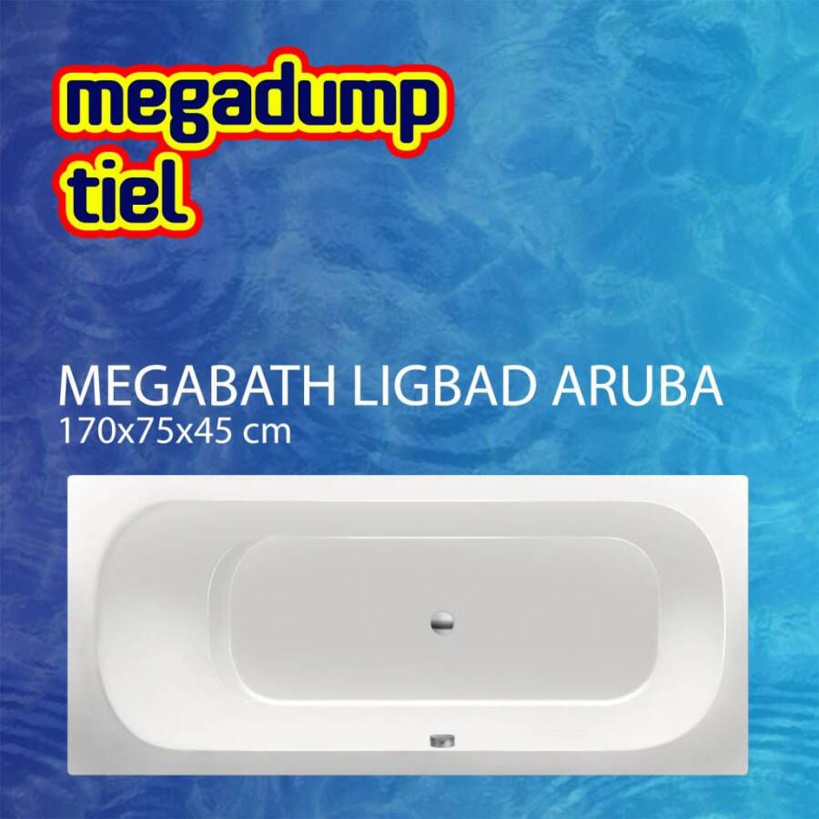 MegaBath Ligbad Aruba 170X75X45 cm