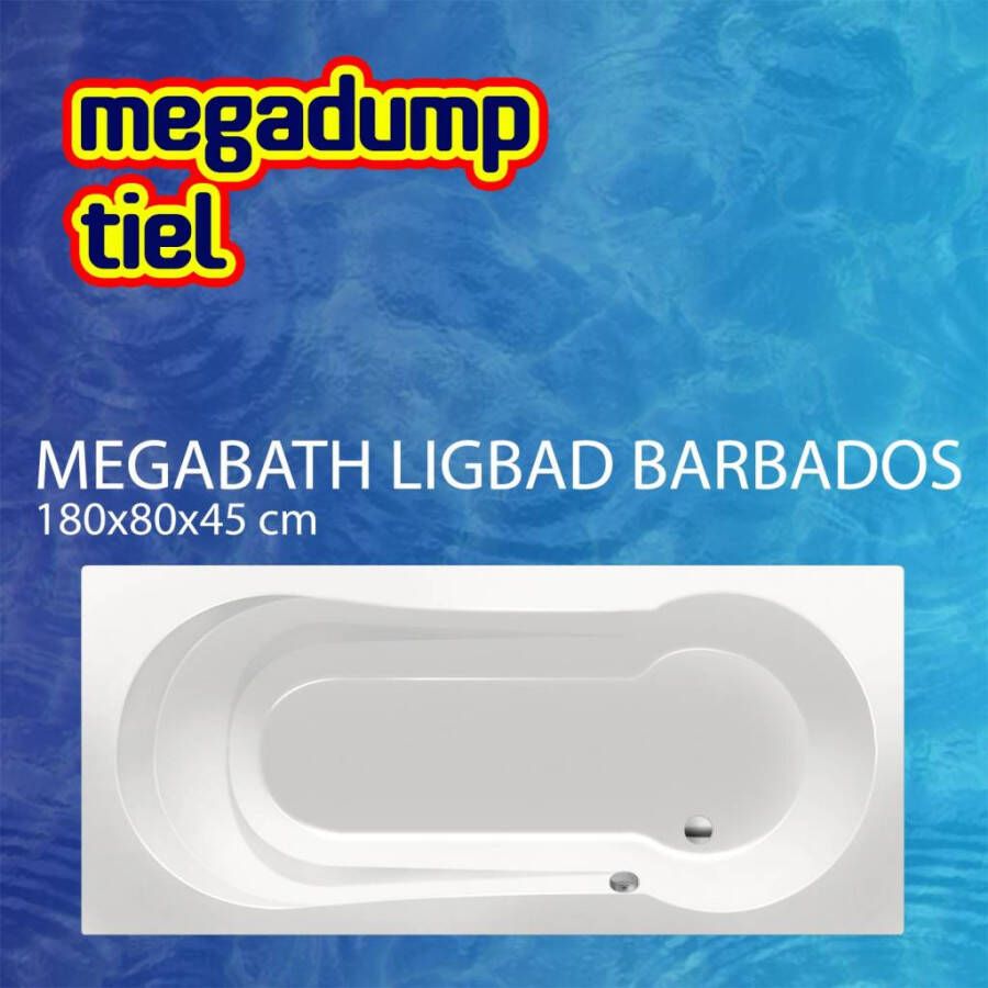 MegaBath Ligbad Barbados 180X80X45 cm