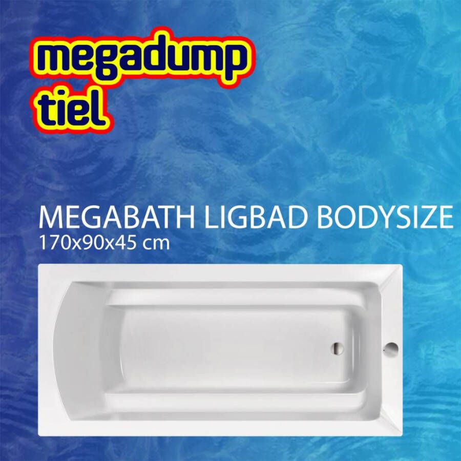 MegaBath Ligbad Bodysize 170X90X45 cm