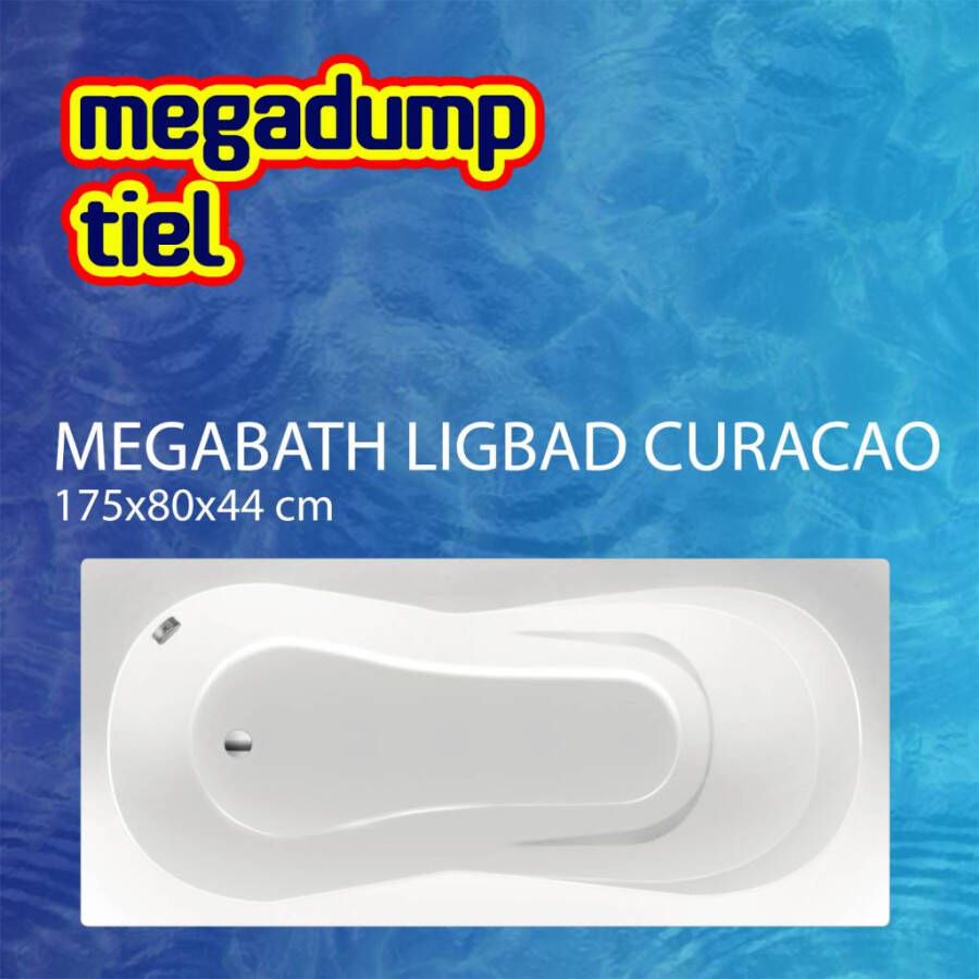 MegaBath Ligbad Curacao 175X80X44 cm