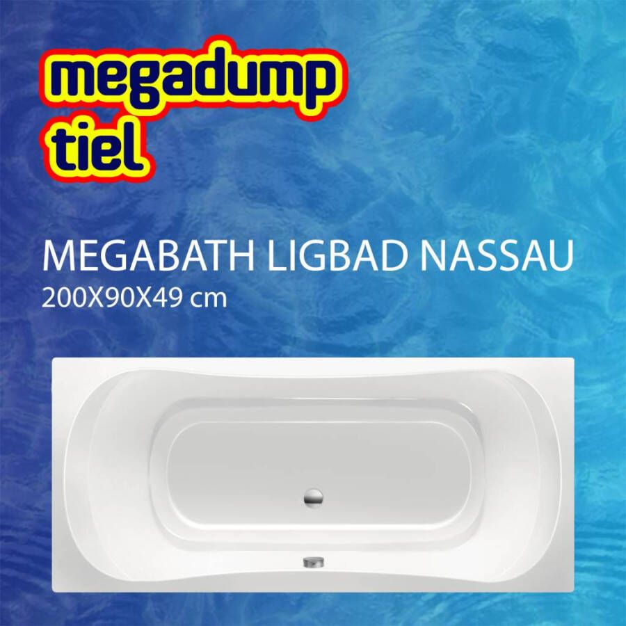 MegaBath Ligbad Nassau 200X90X49 cm