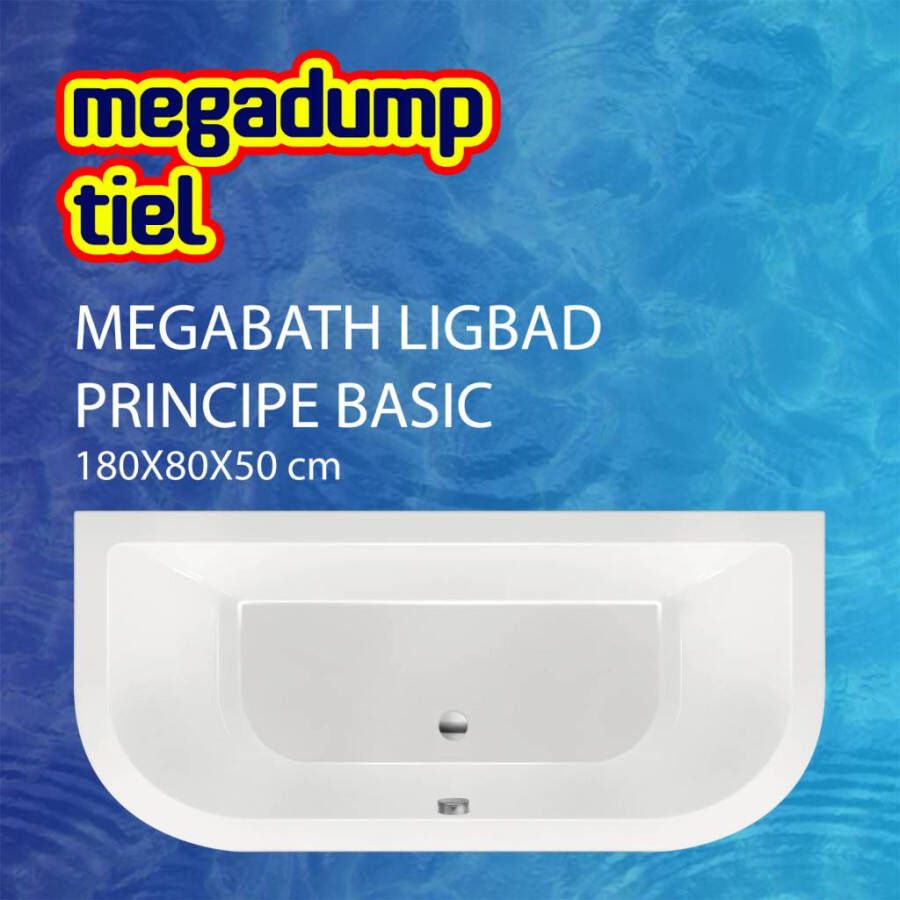 MegaBath Ligbad Principe Basic 180X80X50 cm