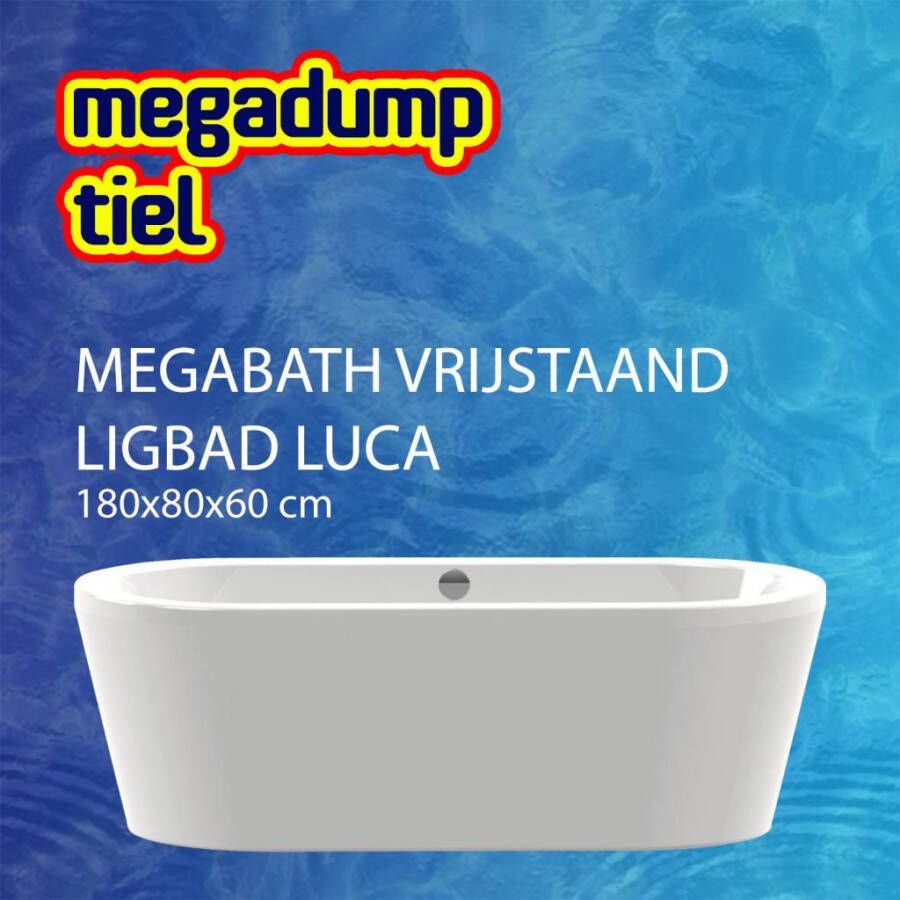 MegaBath Vrijstaand Ligbad Luca 180X80X60 cm