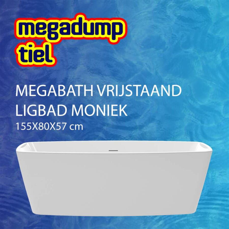 MegaBath Vrijstaand Ligbad Moniek 155X80X57 cm