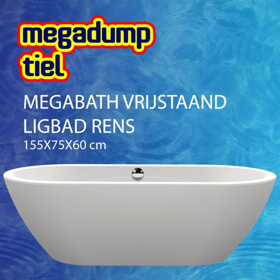 MegaBath Vrijstaand Ligbad Rens 155X75X60 cm