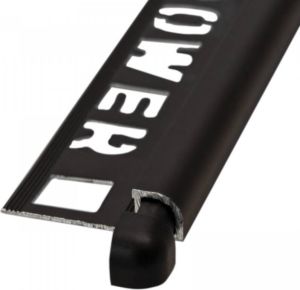 Ox Tools Hoekstuk Tegelprofiel NOZOX 10 mm Rond Buitenhoek Mat Zwart