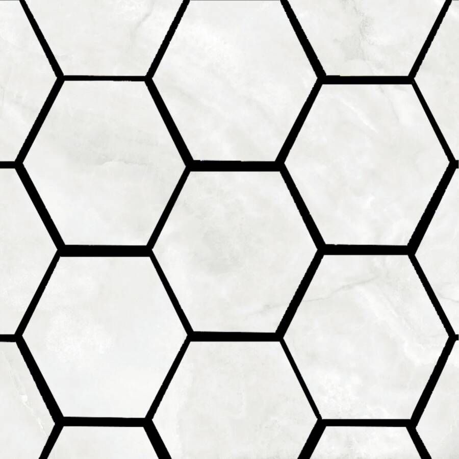 Pamesa Mozaiek Lux Noor White 32 5x22 5 cm Hexagon Gepolijst Wit