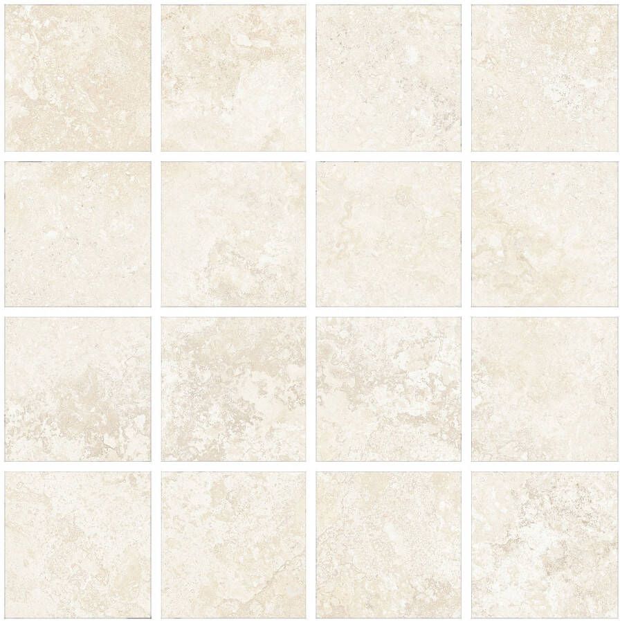 Pamesa Mozaiek Pietra Di Rapolano Ivory 30x30 cm Gerectificeerd Mat Creme