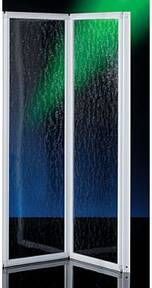 Plieger Badwand Economy 2-delig 2.2 mm Acryl 120x141.2 cm Wit