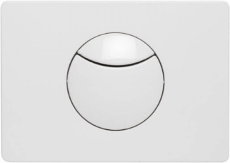 Plieger Donau bedieningspaneel voor frontbediening 2 knops wit 0701152