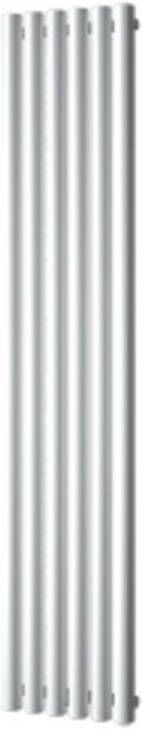 Plieger Trento designradiator verticaal met middenaansluiting 1800x350mm 814W mat zwart 7250430 - Foto 1