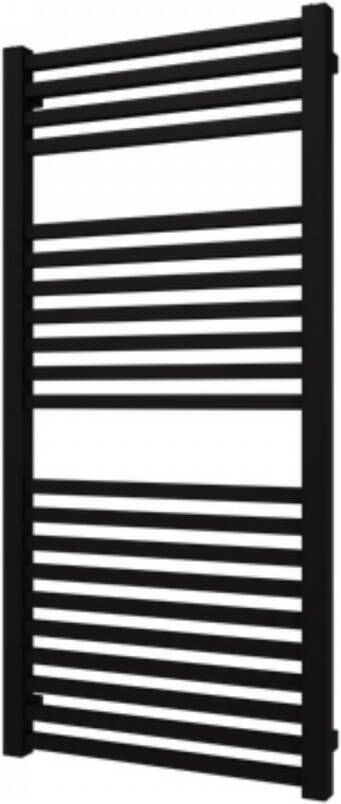 Plieger Roma designradiator horizontaal 1255x600mm 700W mat zwart 7250421