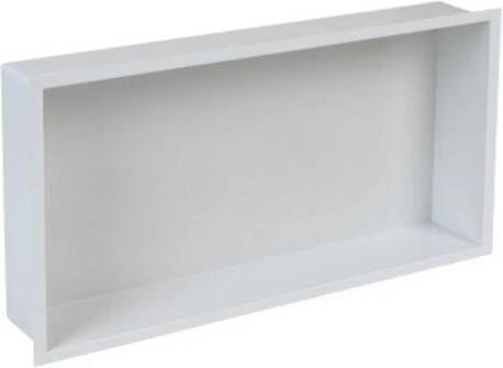 Plieger Inbox inbouwnis met flens 60x30x7.5cm waterproof wit 4330046