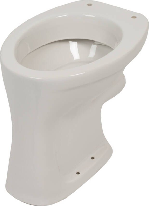 Plieger Toiletpot Brussel Vlakspoel Zonder Bril Wit