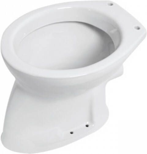 Plieger Toiletpot Brussel Vlakspoel Zonder Bril Wit