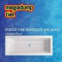 Plieger Tube bad acryl rechthoekig 190x80x50cm met poten wit 805399000020000 - Thumbnail 2