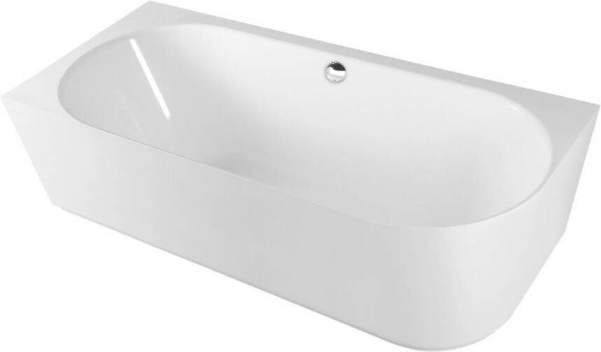 Polysan Ligbad Sussi Gegoten Marmer 160x70x49 5 cm Asymmetrisch Links Wit
