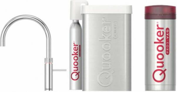 Quooker Cube Fusion Round Chroom met Pro3 VAQ Boiler