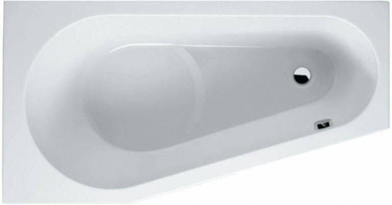 Riho Delta standaard bad 160x80cm Hoekopstelling Links excl. poten Wit glans B068001005 - Foto 2