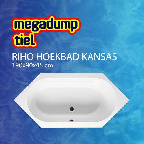 Riho Hoekbad Kansas 190X90X45 cm Wit