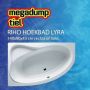 Riho Aryl ligbad 140x90cm Hoekopstelling Links Wit glans B019001005 - Thumbnail 3