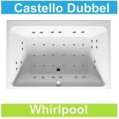 Riho Ligbad Castello 180x120 cm Whirlpool Dubbel systeem