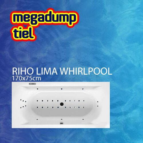 Riho Ligbad Lima 170X75X42 cm Sportpakket Deluxe Whirlpool