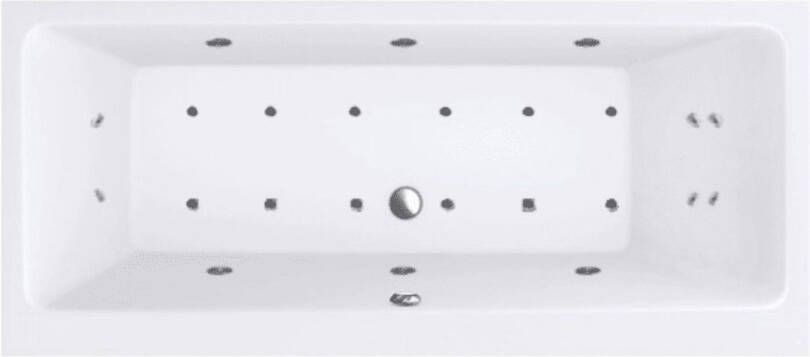 Riho Ligbad Villeroy & Boch Subway 180x80 cm met Balboa Whirlpool systeem Dubbel