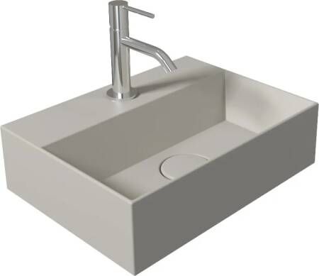 Salenzi Fontein Spy 40x30 cm Mat Grijs (inclusief bijpassende waste)