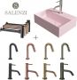 Salenzi Fonteinset Spy 40x30 cm Mat Roze (Keuze uit 8 kranen in 4 kleuren) - Thumbnail 2