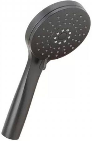 Salenzi Losse Handdouche 3 Standen Rond 10 cm Mat Zwart Handdouche Mat Zwart