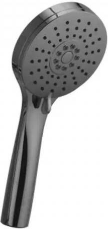 Salenzi Losse Handdouche 3 Standen Rond 10 cm Zwart Chroom Handdouche Chroom Zwart