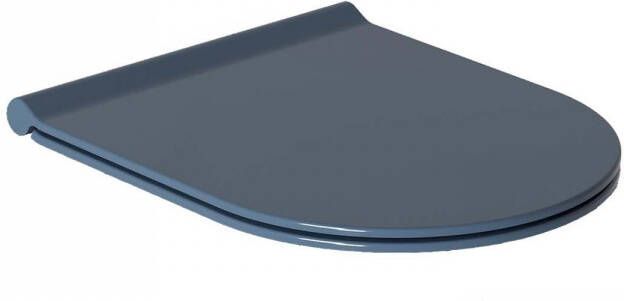 Salenzi Toiletzitting Form Slim met Softclose Glans Blauw