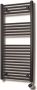 Sanicare Elektrische Design Radiator 111.8 x 60 cm 730 Watt thermostaat zwart rechtsonder inox look HRAEZ601118 I - Thumbnail 3