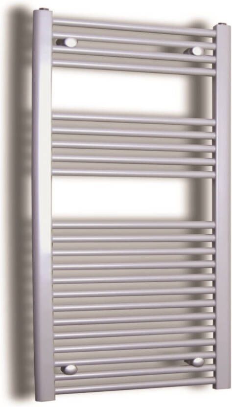 Sanicare Elektrische Design Radiator 111.8 x 45 cm 596 Watt thermostaat chroom linksonder inox look HRLEC 451118 I