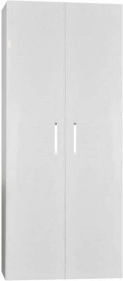 Sanicare Kolomkast Q6 Q14 2-Deurs Soft-Closing Chromen Greep 160x67x32 cm Schots-Eiken