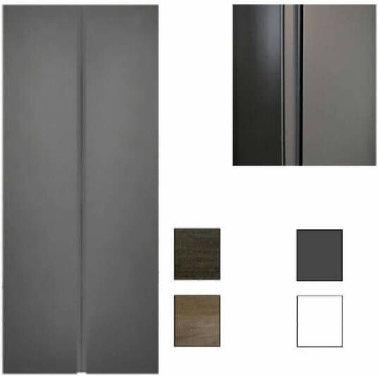 Sanicare Kolomkast Q7 2-Deurs Soft-Closing Greeploos 160x67x32 cm Schots-Eiken