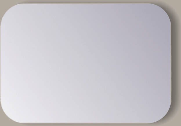 Sanicare Spiegel Rechthoek Q-Mirrors Afgeronde Hoeken 60x120 cm PP Geslepen Incl. Ophanging