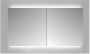 Sanicare Spiegelkast Qlassics Ambiance 100 cm 2 Spiegeldeuren Belluno Eiken - Thumbnail 2
