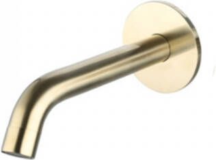 Sanilux Baduitloop Inbouw Rond Goud Geborsteld