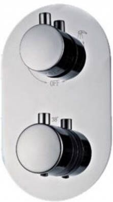 Sanilux Douchethermostaat Peralta Inbouw Rond Chroom (incl. inbouwbox)