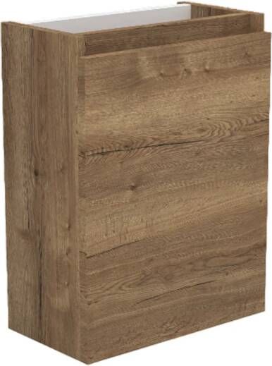Sanilux Fonteinkast Trendline 52x40x22 cm Rechts Softclose Tabak Oak