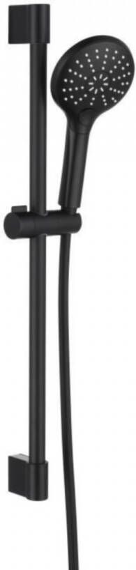 Sanilux Glijstangset Oriana Handdouche Doucheslang En Handdouchehouder Mat Zwart - Foto 1