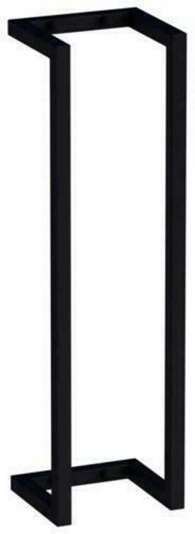 Sanilux Handdoekenrek 60x15x15 cm Staal Mat Zwart