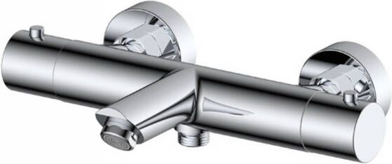 Sanilux Thermostatische Badmengkraan Peralta Opbouw Rond Chroom