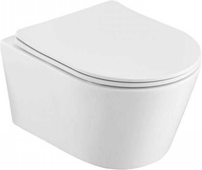 Sanilux Wandcloset Easy Flush Rimfree Compact Met Slim Flatline Softclose Zitting